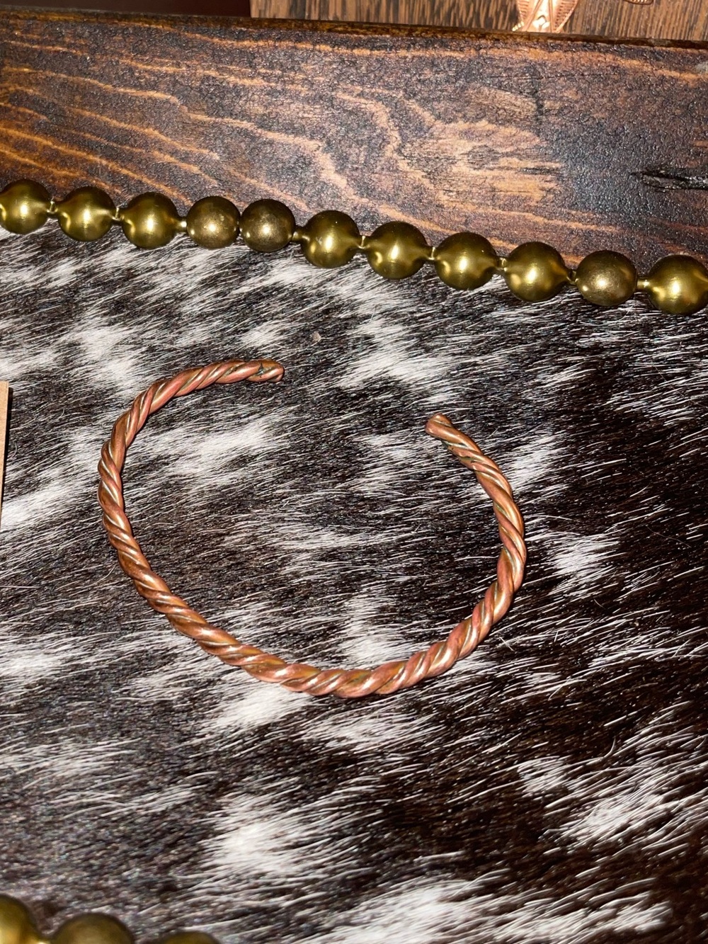 Native American Twisted Copper Cuff